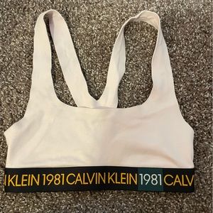 Calvin Klein 1981 bold cotton unlined bra